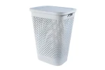 Curver Pure modrý / Kôš na bielizeň s vekom / 55 l / Recyklovaný plast (251585)