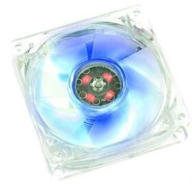 THERMALTAKE A2387 Transparent Blue Led FAN / sada ventilátorov 80x80x25 / 4ks (A2387)