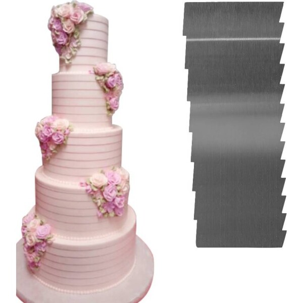 Stierka na zdobenie okrajov torty Saw 25,5 × 9 cm - Cakesicq - Cakesicq