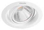 Philips Pomeron biele / Podhľadové LED svietidlo / 1x5W / 330lm / 2700K / krokovo stmievateľné / IP20 (SKL000389450)