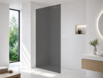 CERANO - Sprchová zástena Walk-in Crystal Ľ/P - 8 mm - bezvzperový systém - biela matná, grafitové sklo - 50x200 CER-8050BD6628