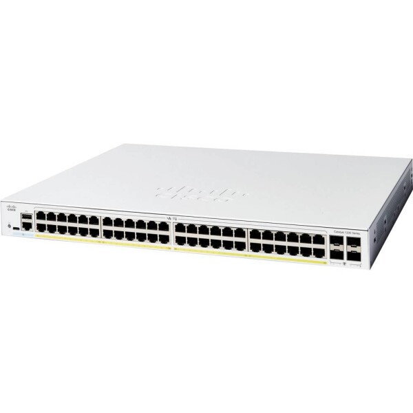 Cisco CISCO Catalyst 1200 48-port GE PoE sieťový switch; C1200-48P-4G