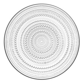 Iittala Sklenený tanie Kastehelmi Ø 31,5 cm – Clear