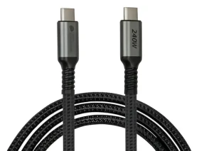 Good Connections USB-C - USB-C 2m čierna / Nabíjací kábel / USB 2.0 / 240W / 480 Mbit/s (2240-CCT020A)