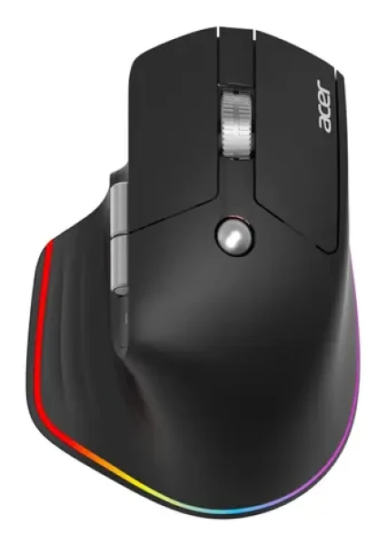 Acer Easy Fit čierna / Myš / ergonomická / bezdrôtová / pre pravákov / 4000 DPI / 6 tlačidiel / USB + Bluetooth 5.0 (HP.EXPBG.021)