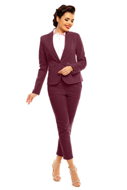 Dámska bunda model 140574 - Cabba 46 vínová