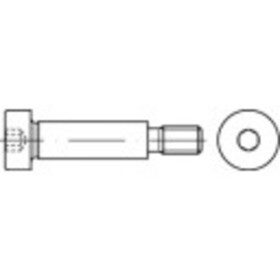 TOOLCRAFT TO-5434560 lícovaná ramenná skrutka M6 12 mm vnútorný šesťhran 50 ks; TO-5434560