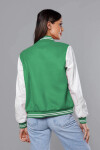 Zelená dámska bunda typu bomber (16M9067-236) odstíny zelené XL (42)
