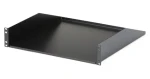 StarTech 2U rack polica čierna / Polica do racku / 19" / nosnosť 56,6 kg / hĺbka 457 mm (CABSHELFHD)