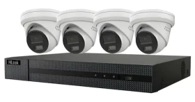HiLook Kit Turret 6Mpx / Kamerový systém / 1x NVR-108MH-C/8P / 4X IPC-T260HA-LUF / 2TB / SMART Hybrid Light / PoE (301501877)