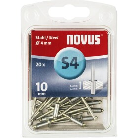 Novus 110026857 slepý nit (Ø x d) 4 mm x 10 mm ocel ocel 20 ks; 110026857