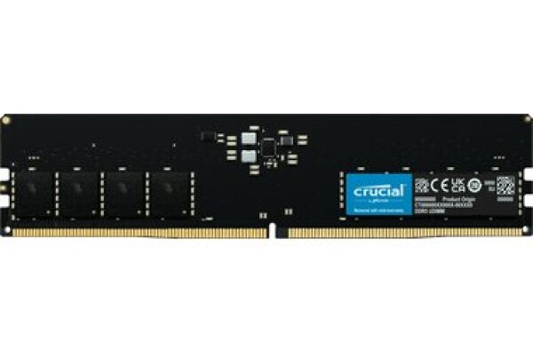 CRUCIAL 32GB (1x32GB) DDR5 5600MHz / DDR5 / UDIMM / CL46 / 1.1V / XMP 3.0 / EXPO (CT32G56C46U5)