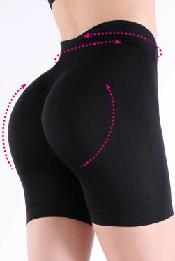 Nové šortky Biker Scrunch Super Push-Up Farba: čierna, veľkosť: XS/S
