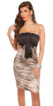 Sexy Bandeau-Cocktaildress with bow blackred 12