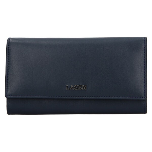 Dámska kožená peňaženka Lagen BLC/5065/621 Navy blue