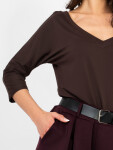 Blúzka RV BZ A1189.24 tmavohnedá L/XL