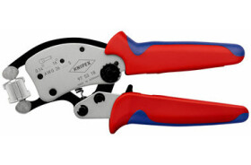 Knipex Twistor16 97 53 18 SB Samonastaviteľné kliešte na lisovanie káblových koncoviek otočnou lisovacou hlavou 200mm 97 53 18 SB