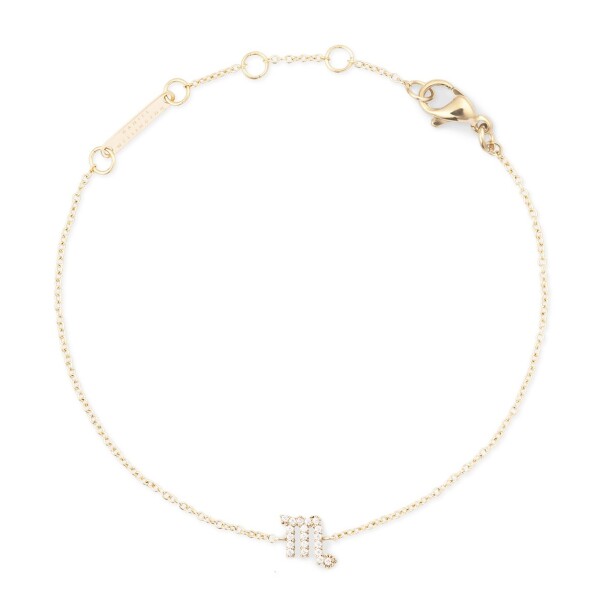 Daniel Wellington Pozlátený retiazkový náramok znamenia Škorpión Crystal Zodiac DW00400914