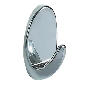 Spirella MAXI oválne háčiky na uteráky 2 ks chrómované ABS / samolepiace / 55 x 35 mm (7610583109781)