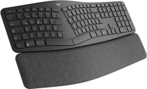 Logitech ERGO K860 UK čierna / bezdrôtová klávesnica / ergonomická / Bluetooth / 2.4 GHz / UK layout (920-010107)