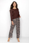 Dámské pyžamo Boho hnědé - Momenti Per Me M