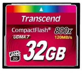 Transcend Compact Flash 32GB Premium / CF / 32GB / 800x (TS32GCF800)