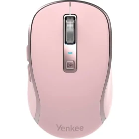 YENKEE YMS 2085PK WL NOBLE ružová / bezdrôtová optická myš / 2400 DPI / 5 tlačidiel / 2.4 GHz / BT / USB-C (8590669333899)