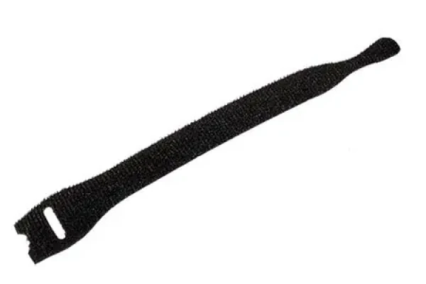 Velcro sťahovacia páska čierna / Sťahovacia páska / suchý zips / 20 mm / 15 cm / 100 ks / samozhášacia (VEL-OW64428)