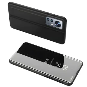 Hurtel Clear View Case s chlopňou čierna / Flipové púzdro / XIAOMI 12 Lite / priehľadné okienko