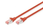 Digitus Cat6 S/FTP červená / Patch kábel / 1 m / RJ-45 / AWG 27/7 / LSZH (DK-1644-010/R)