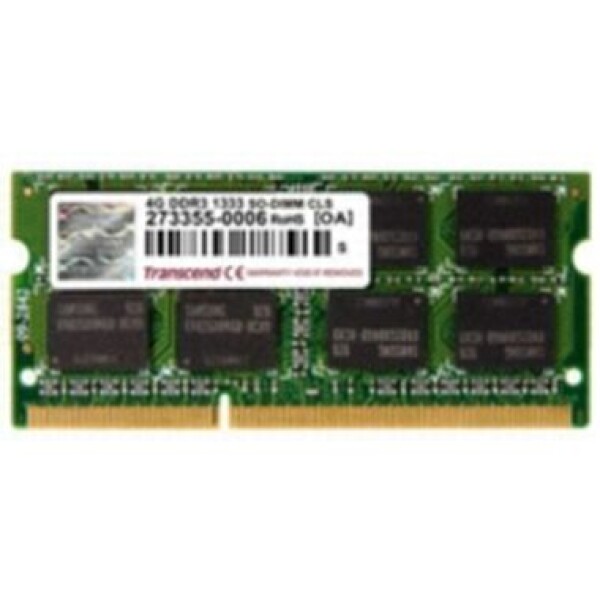 Transcend 4GB (1x4GB) 1066MHz / SO-DIMM / DDR3 / CL7 / 1.5V (TS512MSK64V1N)