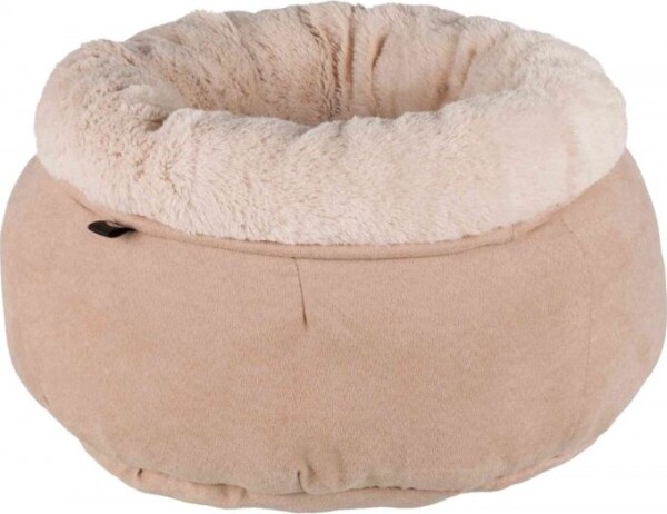 Okrúhly pelech ELSIE plyšový 45 cm béžový