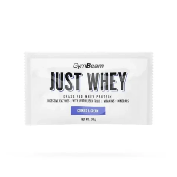 Just Whey Grass-Fed Protein - GymBeam (cookies cream, 30 g) (42850-15-30g-cookies&cream)
