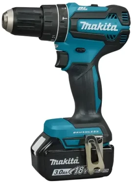 Makita LXT / Aku príklepový vŕtací skrutkovač / 18V / Bezuhlíkový motor / 2x 3.0Ah / Kufor Makpac (DHP485SFJ)