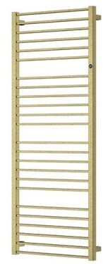 Instalprojekt - Kúpeľňový radiátor PIKO zlatá farba - Farba - Zlatá, Odporúčaná vykurovacia tyč - 900 W, Rozmer A - 65 cm, Rozmer C - 170 cm, Skutočný rozmer radiátora - 630 x 1679 mm, Typ pripojenia - Klasické (na rozstup) (RADPIK601784