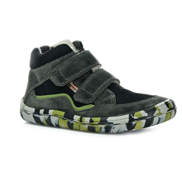 Froddo Tex Fun Autumn G3110262-8 Grey/Black celoročné členkové barefoot topánky 25 EUR