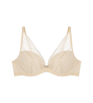 AURA SPOTLIGHT - Plunge čipka: vystužená a bez kostice Triumph CREAMY DREAM 80B