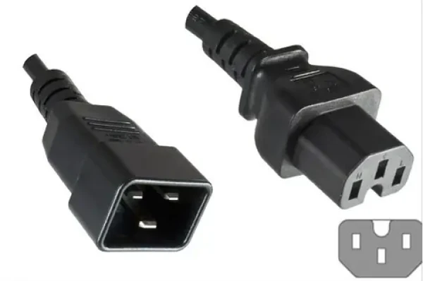 MicroConnect Predlžovací kábel C20 - C15 1.8m čierna (PE152018)