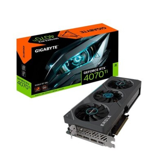 GIGABYTE RTX 4070 Ti EAGLE OC / 2310 - 2625 MHz / 12GB GDDR6X / 192bit / 1x HDMI + 3x DP / 285W (16) (GV-N407TEAGLE OC-12GD)