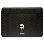 Karl Lagerfeld Saffiano Monogram Ikonik 16" čierna / Puzdro pre notebook (KLCS16SAKHPKK)