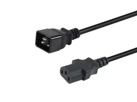 Equip C20-C13 čierna / Napájací kábel / 1,8 m / 250 V / 16 A / max. 3500 W (112140)