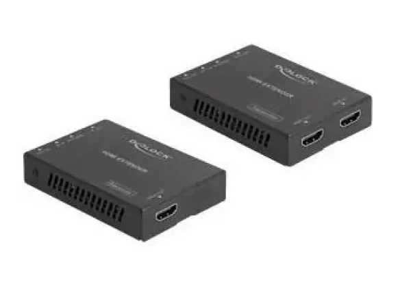 DeLock HDMI Extender Set / Rozširovač HDMI / 4K 60 Hz / 50 m / Cat6 (65955)