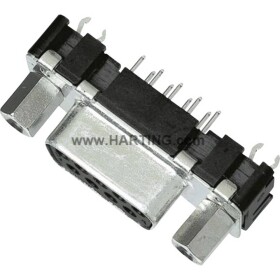 HARTING 09663516513 09663516513 D-SUB zásuvková lišta 180 ° Pólov: 25 spájkovaný konektor 1 ks; 09663516513