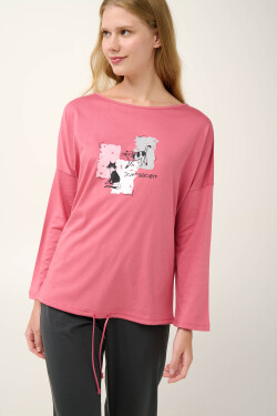 Vamp - Dámske pyžamo s potlačou 21925 - Vamp rose slate L