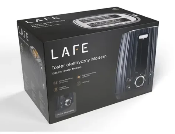 Lafe Modern Pro LAFTST47464 čierna / Hriankovač / 1080 W / 2 hrianky / rozmrazovanie / nastaviteľný termostat (LAFTST47464)