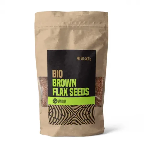 BIO ľanové semienka hnedá - VanaVita (500 g) (43885-1-500g)