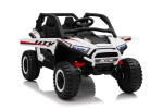 Mamido Mamido Elektrické autíčko Buggy UTV KCK 4x4 biele 24V | 800W | 50 kg | EVA | LED | 2,4Ghz | ECO koža