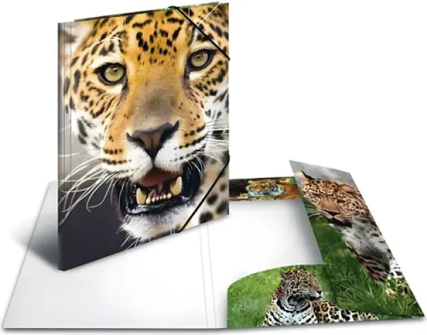 Herma Dosky s gumičkou Leopard A4 / Dosky s gumičkou / Polypropylén / Viacfarebné (7137)