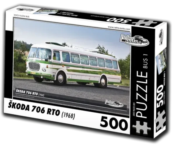 RETRO-AUTA Puzzle BUS č.1 Škoda 706 RTO (1968)