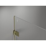 MEXEN/S - Lunar-B sprchovací kút dvere krídlové pravá 90 x 80, transparent, zlato 832-090-080-50-00-P